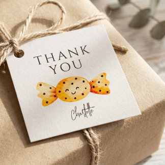 Étiquettes Cadeau Une petite Halloween de bébé Shower Merci
