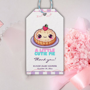 Étiquettes-cadeau Une petite tarte mignonne Kawaii bébé violet à car