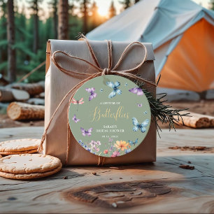 Étiquettes Cadeau Une vie de papillons Table de fête de douche de ma