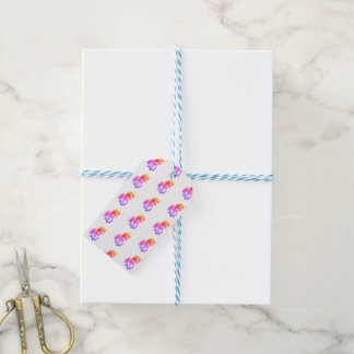 Étiquettes-cadeau Unicorn Neon