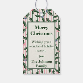 Étiquettes-cadeau Vacances botaniques