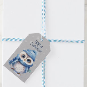 Étiquettes-cadeau Vacances Cute Owl