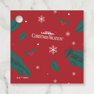 Étiquettes Cadeau Vacances de Noël Holly Motif