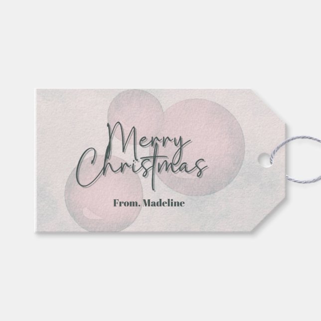 Étiquettes-cadeau Vacances en aquarelle chaude invitation à la fête  (Devant (Horizontal))