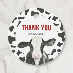 Étiquettes Cadeau Vache Sacrée Je suis un Favori d'anniversaire à Im