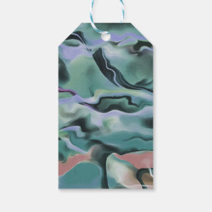 Étiquettes-cadeau Vagues En Harmonie Acrylique Pour L'Art Abstrait