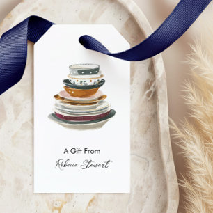 Étiquettes-cadeau Vaisselle pour toutes occasions Un cadeau personna