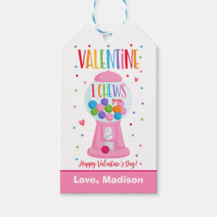 Étiquettes-cadeau Valentine I Chefs You Bubble Gum School
