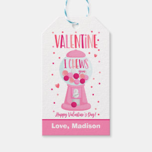 Étiquettes-cadeau Valentine I Chefs You Bubble Gum School
