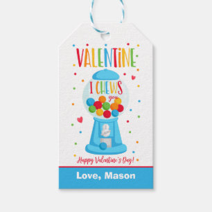 Étiquettes-cadeau Valentine I Chefs You Bubble Gum School