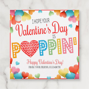 Étiquettes Cadeau Valentine Pop It Cadeaux Tags