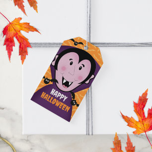 Étiquettes-cadeau Vampire Dracula Bats Enfants Joli Halloween