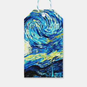 Étiquettes-cadeau Van Gogh - Nuit étoilée,