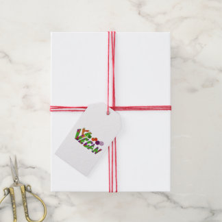 Étiquettes-cadeau Végétal coloré