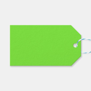 Étiquettes cadeau vert n°3. Vert vif ou néon