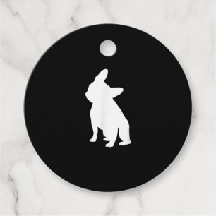 Étiquettes Cadeau Vêtements de Tête de Chien-taureau français, Tête 