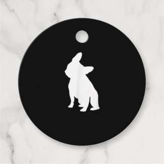 Étiquettes Cadeau Vêtements de Tête de Chien-taureau français, Tête 