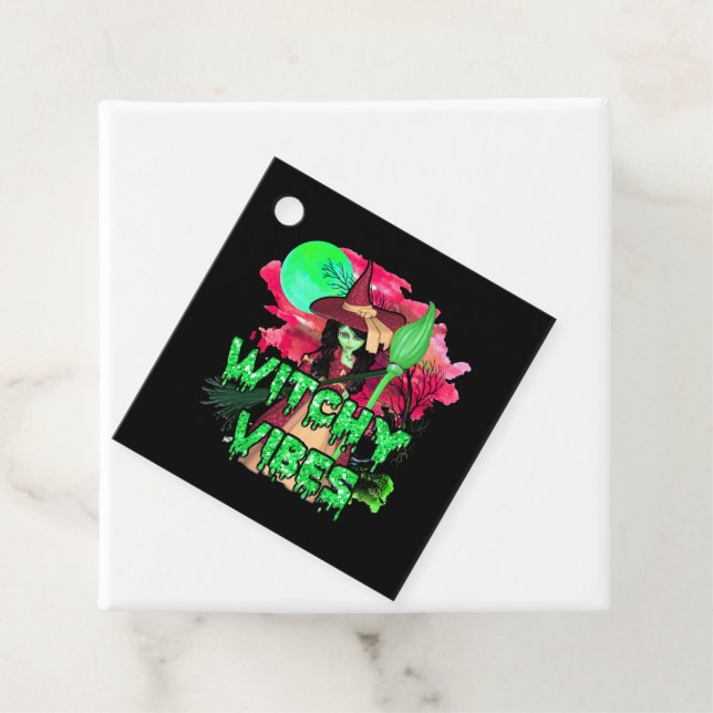 Étiquettes Cadeau Vibes de cuisine d'Halloween (En situation)