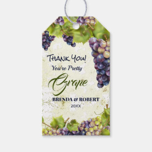 Étiquettes-cadeau Vignoble méditerranéen de raisin Merci