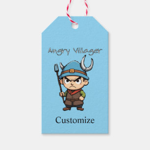 Étiquettes-cadeau Villageois en colère Fourche Tonnerre_Cove