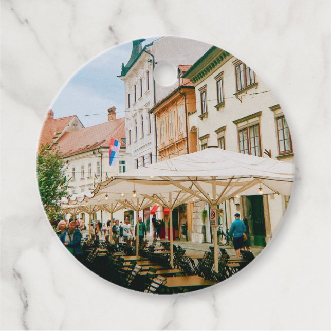 Étiquettes Cadeau Ville de Ljubljana (Devant)