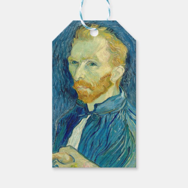 Étiquettes-cadeau Vincent Van Gogh Autoportrait 1889 (Devant)