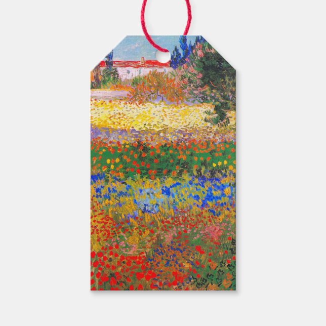 Étiquettes-cadeau Vincent Van Gogh Flower Garden (Devant)