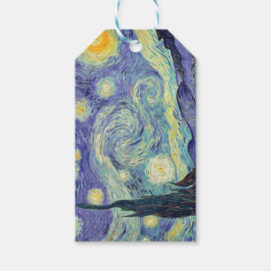 Étiquettes-cadeau Vincent Van Gogh La Nuit étoilée