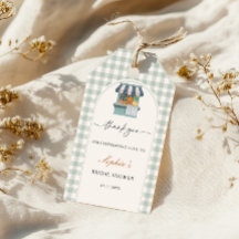 Vintage Frais du Marché Gingram Shower de Mariée