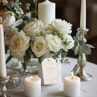 Étiquettes-cadeau Vintage Ivory Book New Chapter Begins Shower 