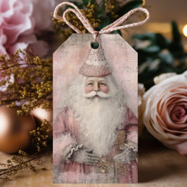 Étiquettes-cadeau Vintage Père Noël