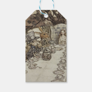 Étiquettes-cadeau Vintage Rackham Mad Tea Party Alice au pays des me