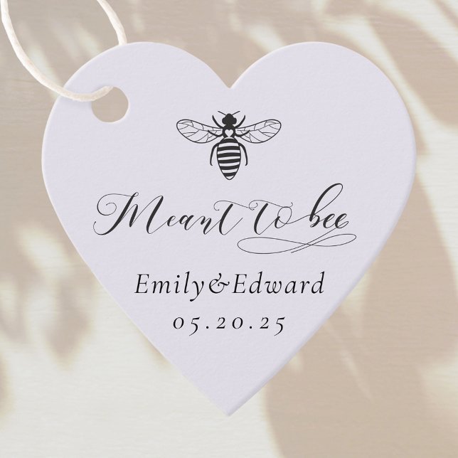 Étiquettes Cadeau Violet en forme de coeur, signifiant Mariage d'êtr (Créateur téléchargé)