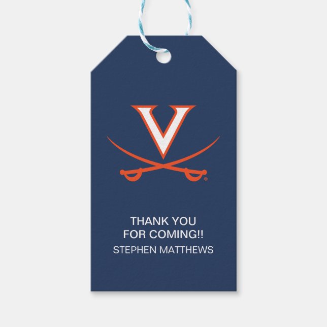 Étiquettes-cadeau Virginia Cavaliers | Diplômation (Devant)