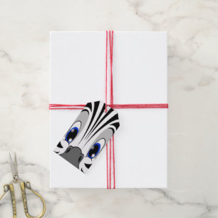 Étiquettes-cadeau Visage de zèbre