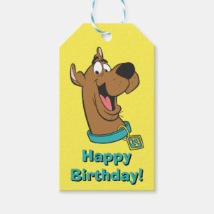Étiquettes-cadeau Visage heureux de Scooby-Doo
