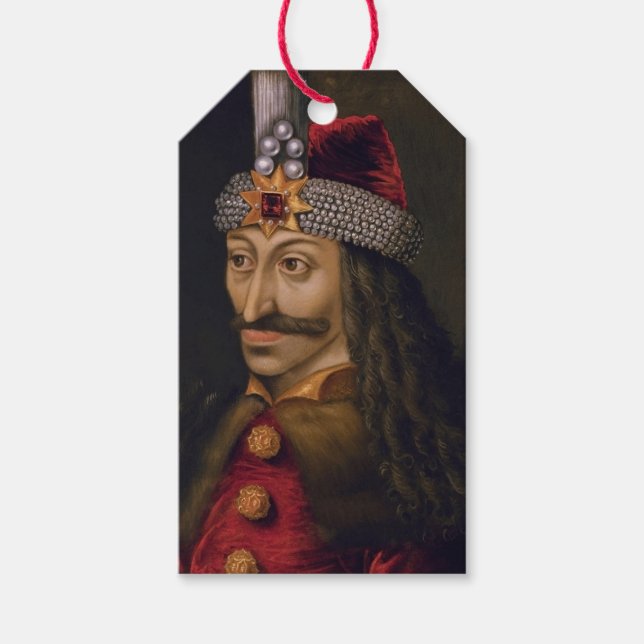 Étiquettes-cadeau Vlad Tepes : Impaler, Dracula Dragon Prince Voivod (Devant)
