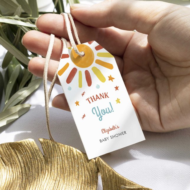 Étiquettes-cadeau Voici Le Fils Baby shower Merci Personnalisé (Créateur téléchargé)