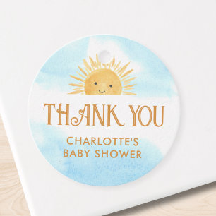 Étiquettes Cadeau Voici le Fils Cadeau de Remerciement pour Baby Sho