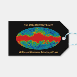 Étiquettes-cadeau Voile Galaxy Voie Lactée sur l'univers WMAP