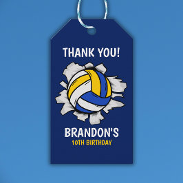 Étiquettes-cadeau Volleyball Funny Birthday Kids