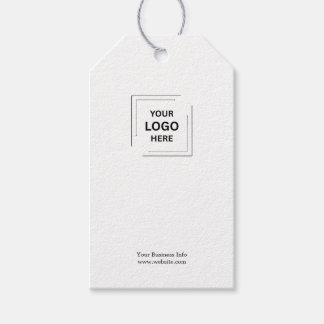 Étiquettes-cadeau Votre Logo | Entreprise d'entreprise Moderne Minim