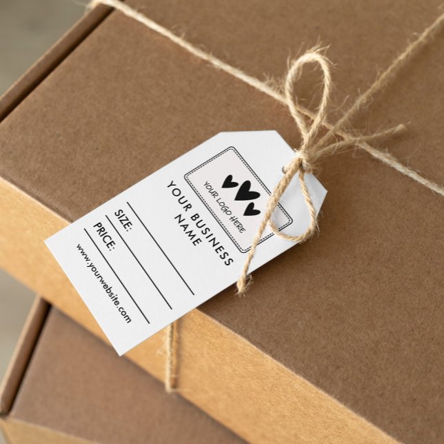 Étiquettes-cadeau Votre logo Social Media Prix Balises Cadeaux (Créateur téléchargé)