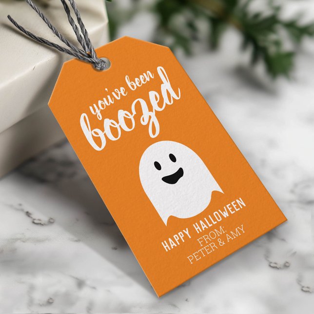 Étiquettes-cadeau Vous avez été boosté - Drôle fête d'Halloween (Custom Gift Tag)