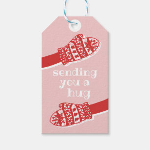 Étiquettes-cadeau Vous envoyer un câlin ・ Mains Mittens