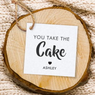 Étiquettes Cadeau Vous prenez l'étiquette de cadeau de gâteau, l'éti