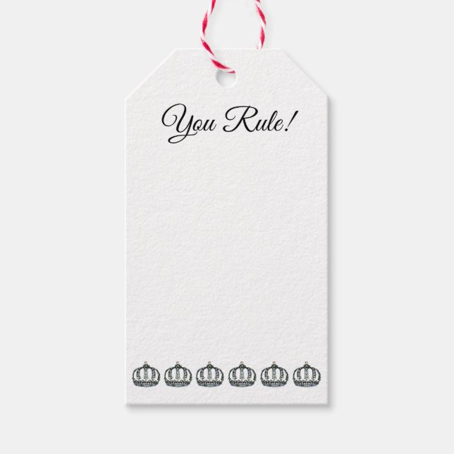 Étiquettes-cadeau "Vous Réglez !" (Devant)