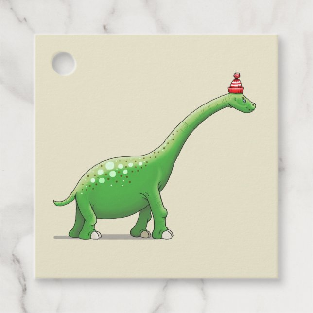 Étiquettes Cadeau Walter le Dinosaur (Devant)