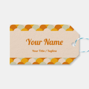 Étiquettes-cadeau Warm Wave Carte de visite des médias sociaux