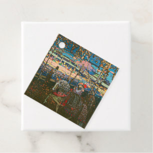 Étiquettes Cadeau Wassily Kandinsky Le Couple à Cheval Art Russe
